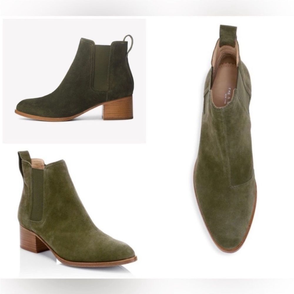 Rag & Bone Walker Boots In Olive Suede